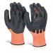 Beeswift Cut Resistant Fully Coated Impact Gloves 1Pr Orange L GZ61ORL BSW33959
