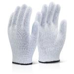 Beeswift Mixed Fibre Gloves White BSW34157