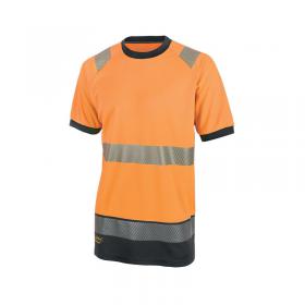 Beeswift High Visibility Short Sleeve T-Shirt OrangeBlack M BSW34356