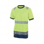 Beeswift High Visibility Short Sleeve T-Shirt Saturn YellowNavy Blue 4XL HVTT001SYN4XL BSW34361