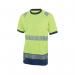 Beeswift High Visibility Short Sleeve T-Shirt Saturn YellowNavy Blue 2XL HVTT001SYN2XL BSW34366