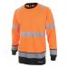 Beeswift High Visibility Two Tone Long Sleeve T-Shirt OrangeBlack L BSW34369