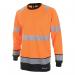 Beeswift High Visibility Two Tone Long Sleeve T-Shirt Orange/Black XL BSW34372