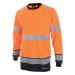 Beeswift High Visibility Two Tone Long Sleeve T-Shirt OrangeBlack 2XL HVTT005ORBL2XL BSW34373