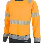 Beeswift High Visibility Two Tone Sweatshirt Orange/Black 2XL BSW34416