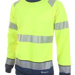 Beeswift High Visibility Two Tone Sweatshirt Saturn Yellow/Navy Blue 3XL BSW34417