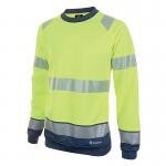 Beeswift High Visibility Two Tone Sweatshirt Saturn Yellow/Navy Blue 3XL BSW34417