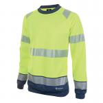 Beeswift High Visibility Two Tone Sweatshirt Saturn YellowNavy Blue 4XL BSW34418