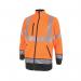 Beeswift High Visibility Two Tone Softshell Jacket OrangeBlack 3XL BSW34438