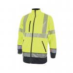 Beeswift High Visibility Two Tone Softshell Jacket Saturn YellowNavy 3XL BSW34445