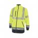 Beeswift High Visibility Two Tone Softshell Jacket Saturn YellowNavy Medium HVTT040SYNM BSW34448