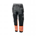 Beeswift High Visibility Two Tone Trousers OrangeBlack 30R HVTT080ORBL30 BSW34453