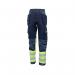 Beeswift High Visibility Two Tone Trousers Saturn YellowNavy 28R BSW34483