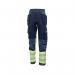Beeswift High Visibility Two Tone Trousers Saturn YellowNavy 28R HVTT080SYN28 BSW34483