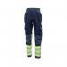 Beeswift High Visibility Two Tone Trousers Saturn YellowNavy 30S HVTT080SYN30S BSW34487