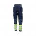 Beeswift High Visibility Two Tone Trousers Saturn YellowNavy 30T BSW34488