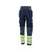 Beeswift High Visibility Two Tone Trousers Saturn YellowNavy 30T HVTT080SYN30T BSW34488