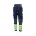 Beeswift High Visibility Two Tone Trousers Saturn YellowNavy 34T HVTT080SYN34T BSW34494