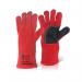 Beeswift Welders Gauntlet with Reinforced Palm 14 Inch Red (Pack of 10) C2WRPN BSW34853