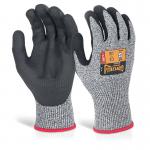 Beeswift Glovezilla Nitrile Palm Coated Gloves 1 Pair Grey Medium BSW35074