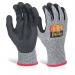 Beeswift Glovezilla Nitrile Palm Coated Gloves 1Pr Grey Medium GZ01GYM BSW35074