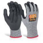 Beeswift Glovezilla Nitrile Palm Coated Gloves 1Pr Grey S GZ01GYS BSW35083