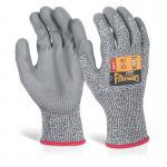 Beeswift Glovezilla PU Palm Coated Gloves 1Pr Grey XL GZ03GYXL BSW35129