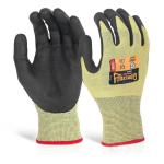 Beeswift Glovezilla Nitrile Palm Coated Gloves 1 Pair Yellow M BSW35141
