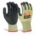 Beeswift Glovezilla Nitrile Palm Coated Gloves 1 Pair Yellow M BSW35141