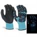 Beeswift Glovezilla Glow In The Dark GID Foam Nitrile Gloves 1 Pair Blue 2XL BSW35203