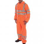 Beeswift Bseen PU Breathable Coverall Orange 3XL BSW35250