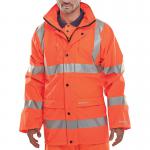 Beeswift Bseen High Visibility PU Jacket Orange M PUJORM BSW35258
