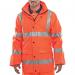 Beeswift Bseen High Visibility PU Jacket Orange 2XL BSW35261