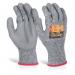 Beeswift Glovezilla PU Palm Coated Gloves 1Pr Grey S GZ03GYS BSW35335