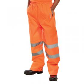 Beeswift Padded Thermal Lined Rain Trousers Orange XL PTENORXL BSW36003
