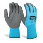 Beeswift Glovezilla LatexF/C Water Resistant Gloves (Pack of 10) Blue L BSW36175