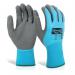 Beeswift Glovezilla LatexFC Water Resistant Gloves (Pack of 10) Blue L BSW36175