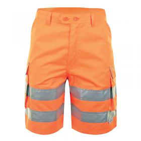 Beeswift Rail Spec High Visibility Shorts Orange 30 BSW36808