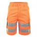 Beeswift Rail Spec High Visibility Shorts Orange 42 RSS42 BSW36814