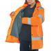 Beeswift Fleece Lined High Visibility Traffic Jacket Orange M BSW37406