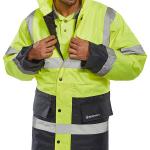 Beeswift Fleece Lined High Visibility Traffic Jacket BSW37715