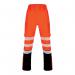 Beeswift Deltic High Visibility Over Trousers Two Tone OrangeBlack 6XL BSDTRTTORBL6XL BSW37741