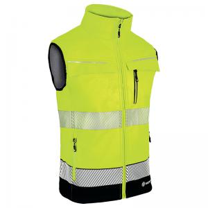 Beeswift Deltic High Visibility Gilet Two-Tone Saturn YellowNavy Blue