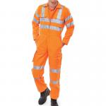 Beeswift Railspec Polycotton Coverall Orange 52T RSC52T BSW38610