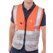 Beeswift High Visibility Two Tone Executive Waistcoat Red/Grey S BSW38938