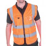 Beeswift Executive Mesh Waistcoat Orange 2XL HVMWEXECOR2XL BSW39172