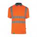 Beeswift Envirowear High Visibility Short Sleeve Polo Shirt Orange 3XL BSW40092