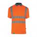 Beeswift Envirowear High Visibility Short Sleeve Polo Shirt Orange 4XL EWCPKSSOR4XL BSW40093