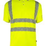 Beeswift Envirowear High Visibility Short Sleeve Polo Shirt Saturn Yellow S BSW40100
