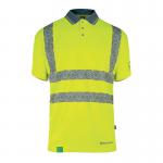 Beeswift Envirowear High Visibility Short Sleeve Polo Shirt Saturn Yellow S BSW40100